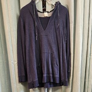 Breeze Navy Blue Hooded Pullover